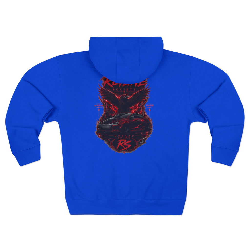 Revline Society "UNFAZD" Zip-Up Hoodie