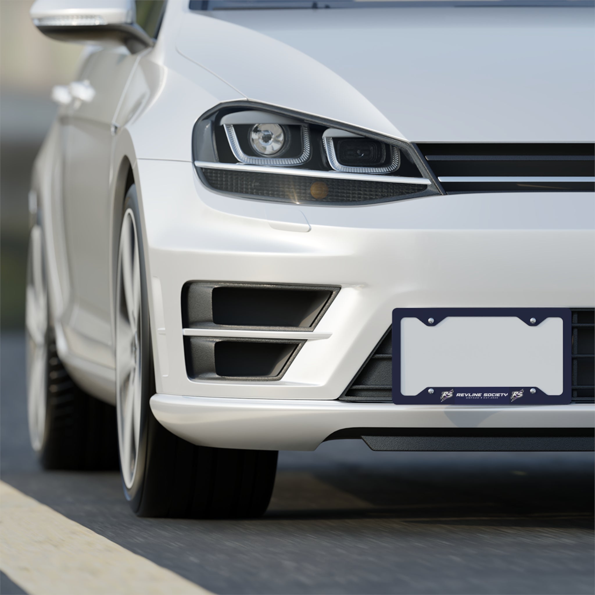 Revline Society Metal License Plate Frame