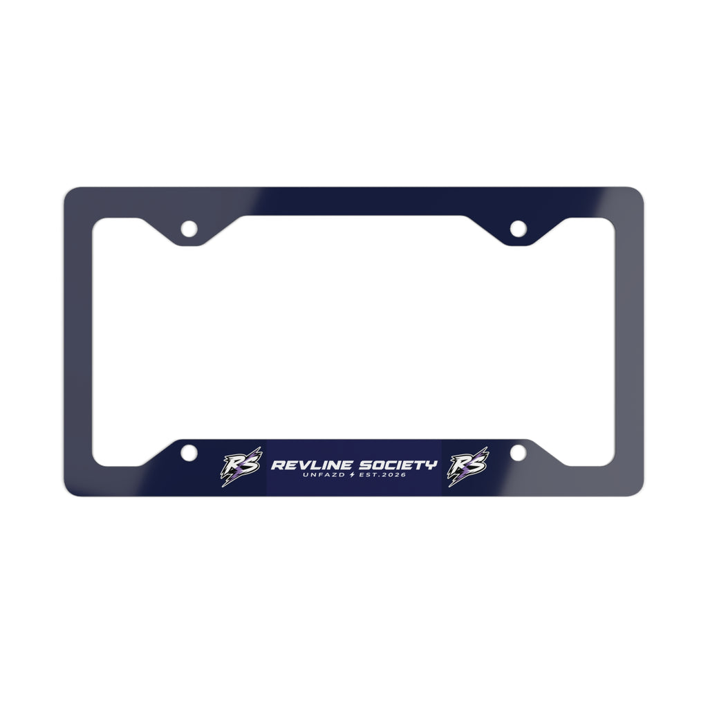 Revline Society Metal License Plate Frame