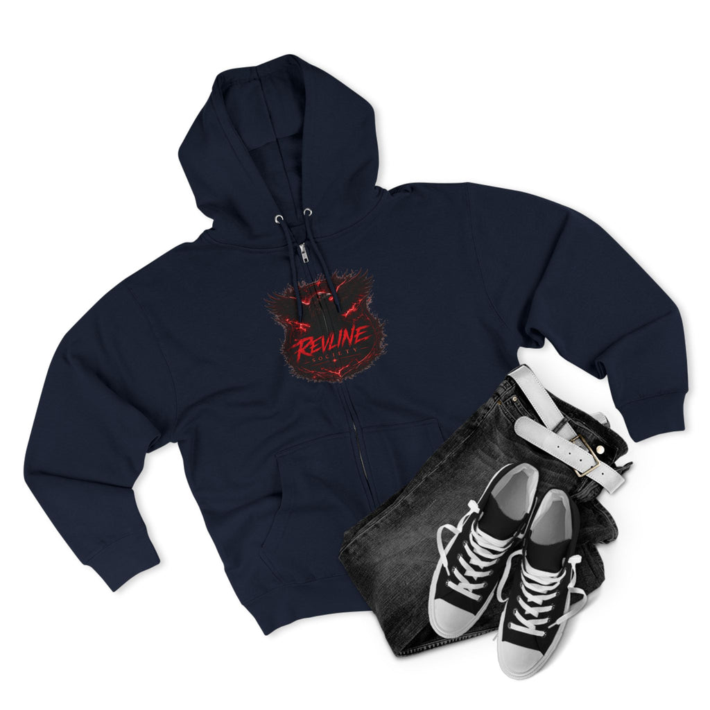 Revline Society "UNFAZD" Zip-Up Hoodie