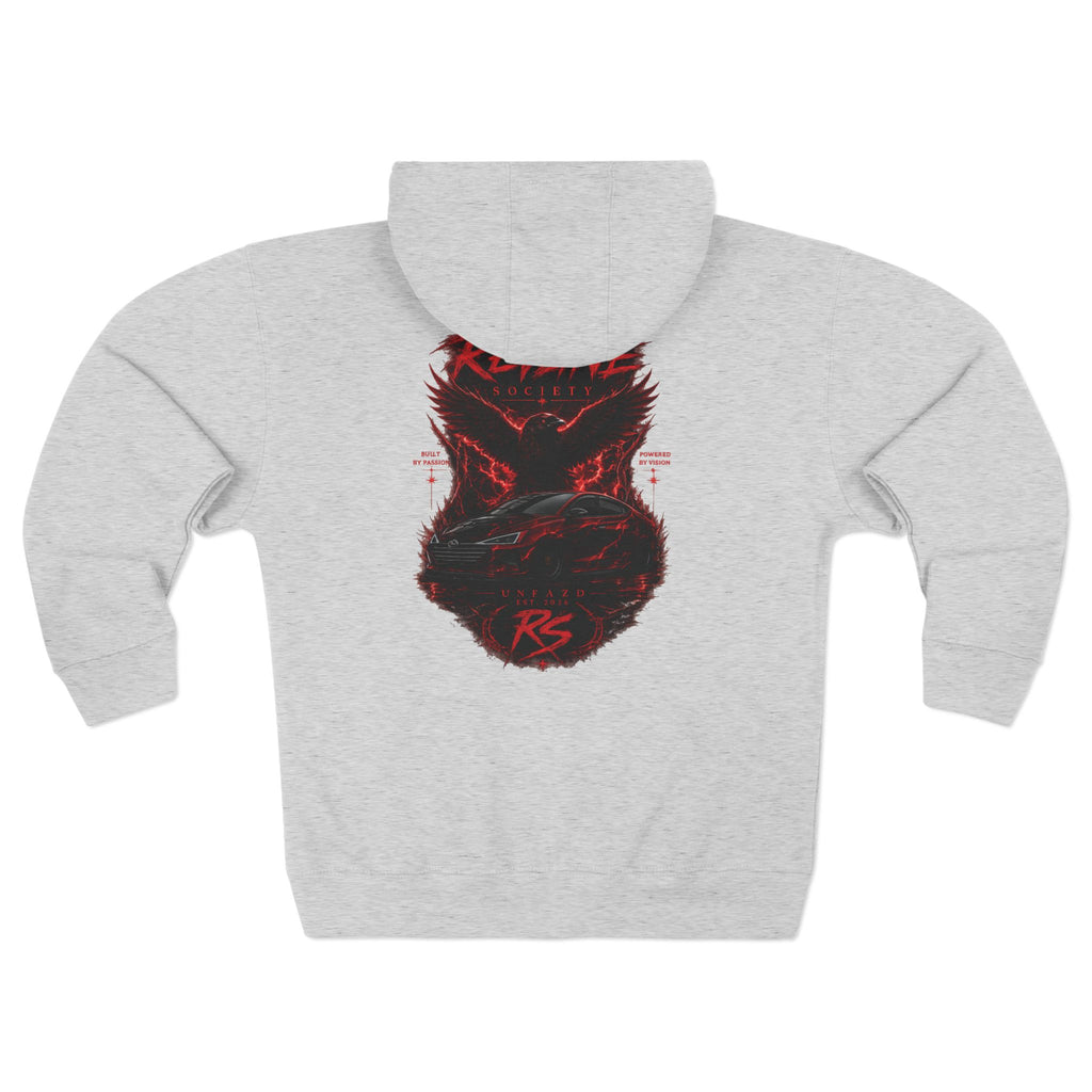Revline Society "UNFAZD" Zip-Up Hoodie