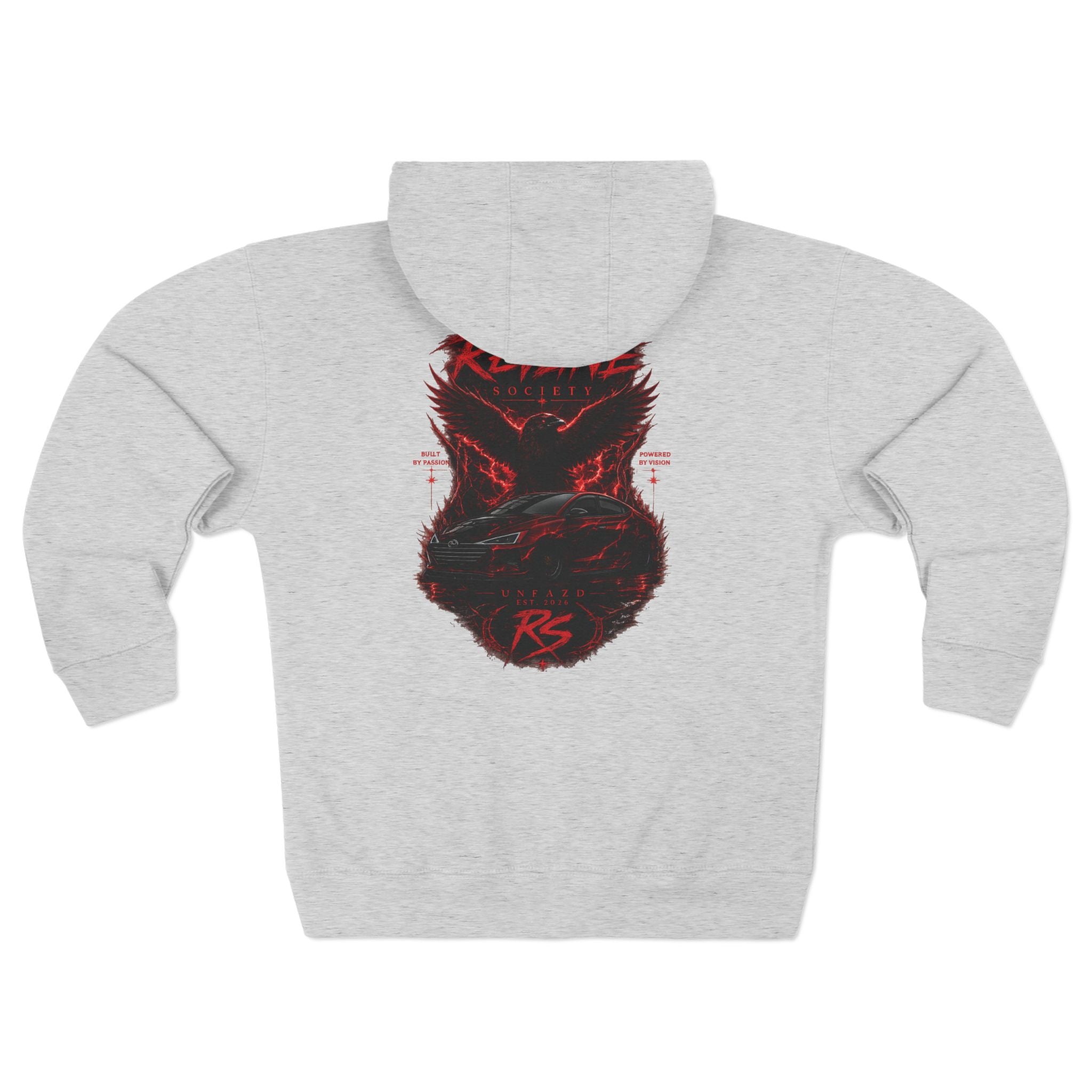 Revline Society "UNFAZD" Zip-Up Hoodie