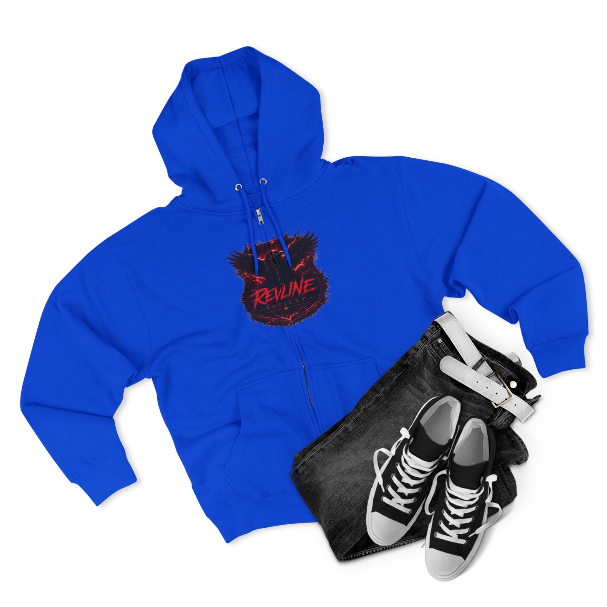 Revline Society "UNFAZD" Zip-Up Hoodie