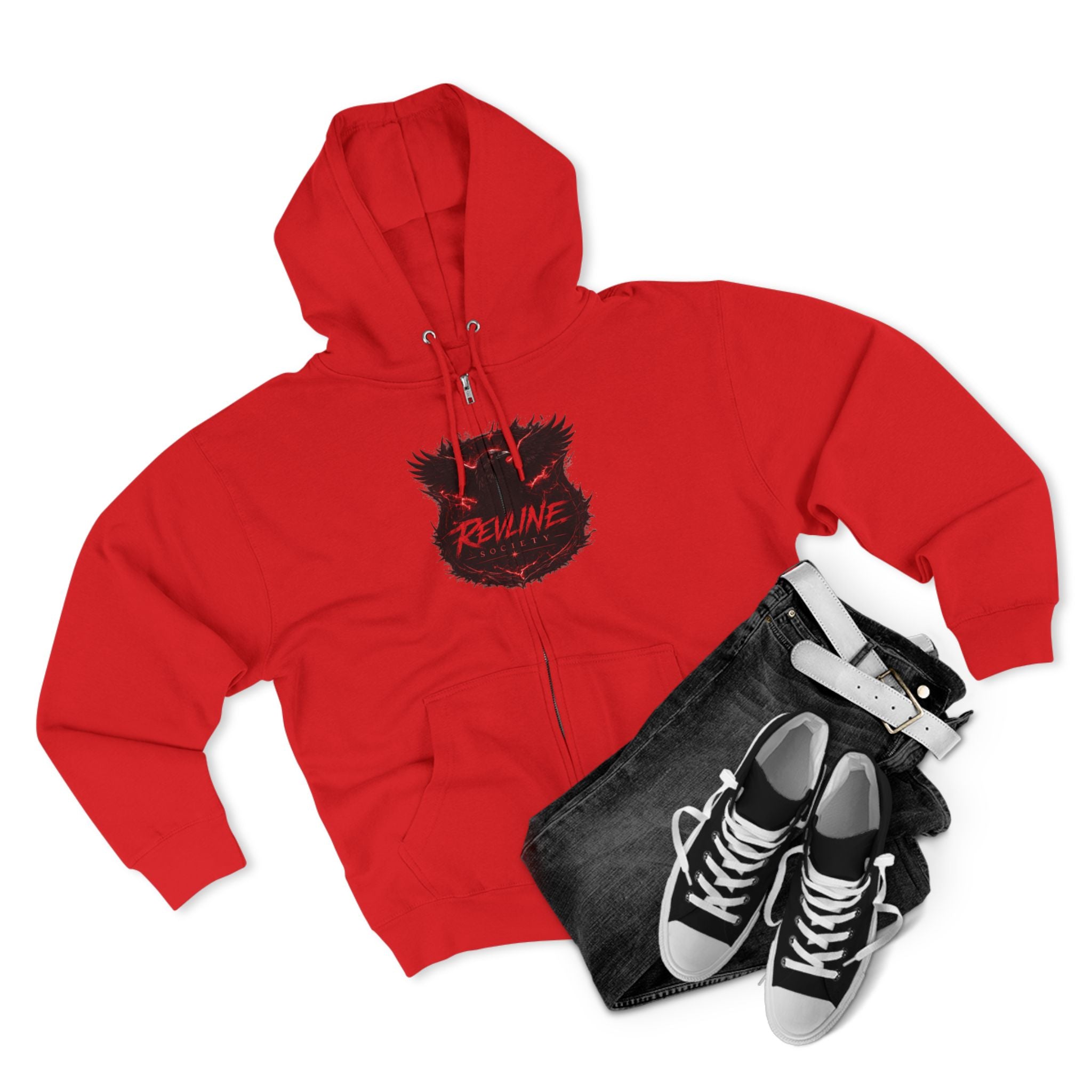 Revline Society "UNFAZD" Zip-Up Hoodie