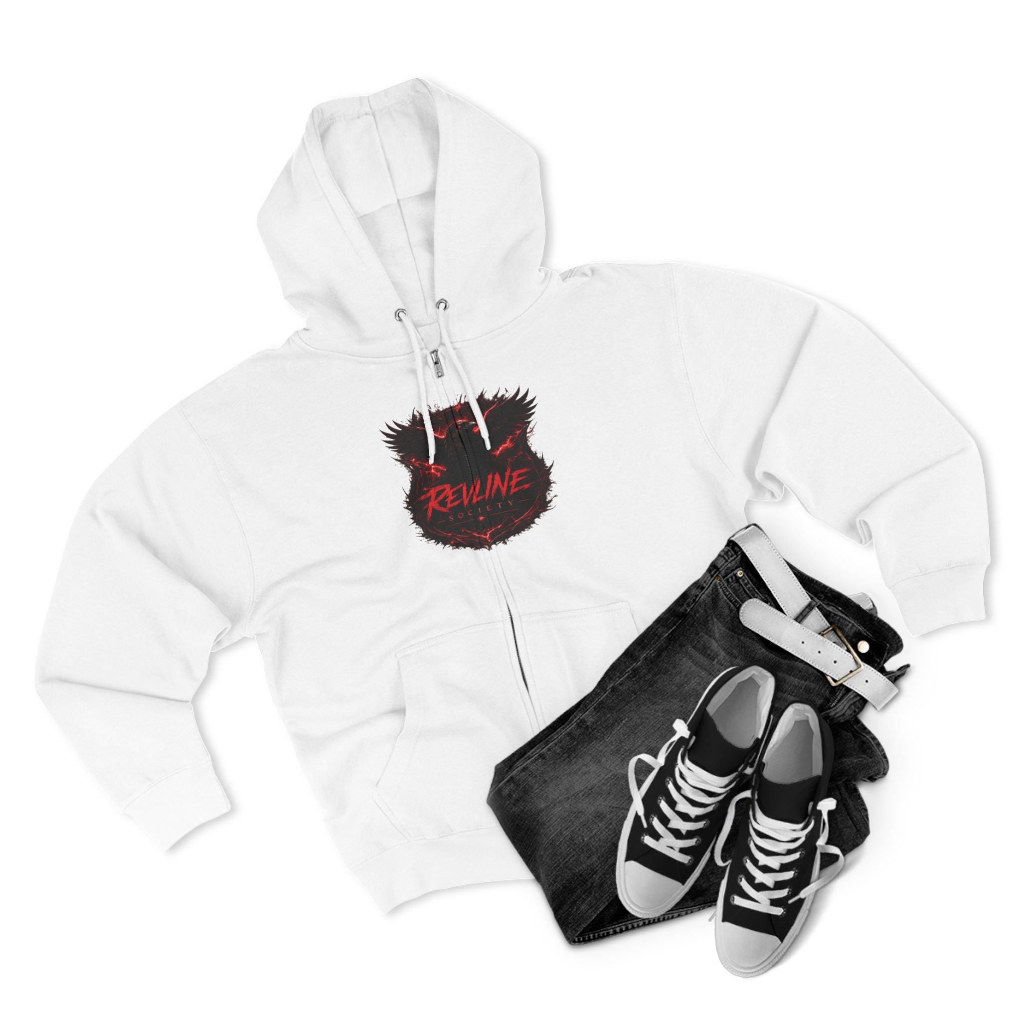 Revline Society "UNFAZD" Zip-Up Hoodie
